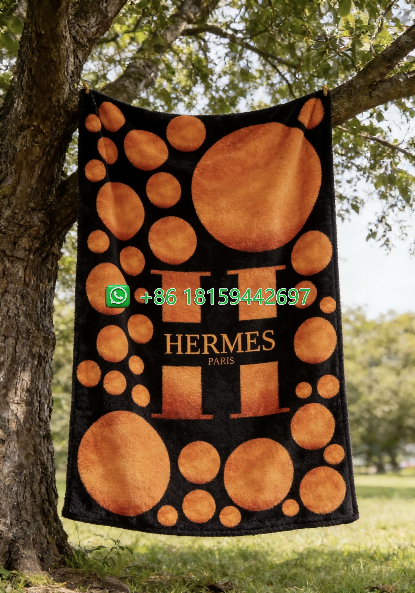 Hermes Throw Blankets